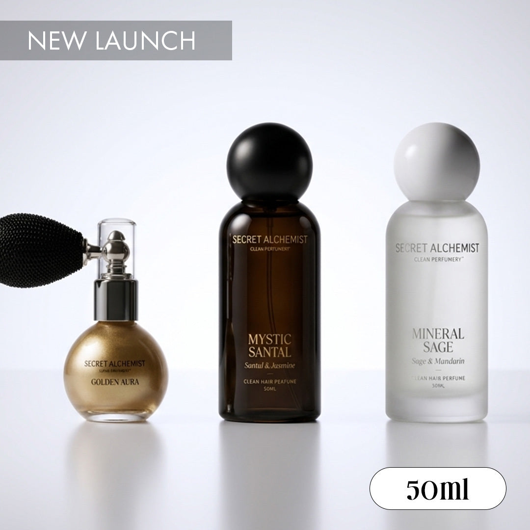 Mineral Sage + Mystic Santal + Golden Aura- Hair perfume - Clean Perfume™