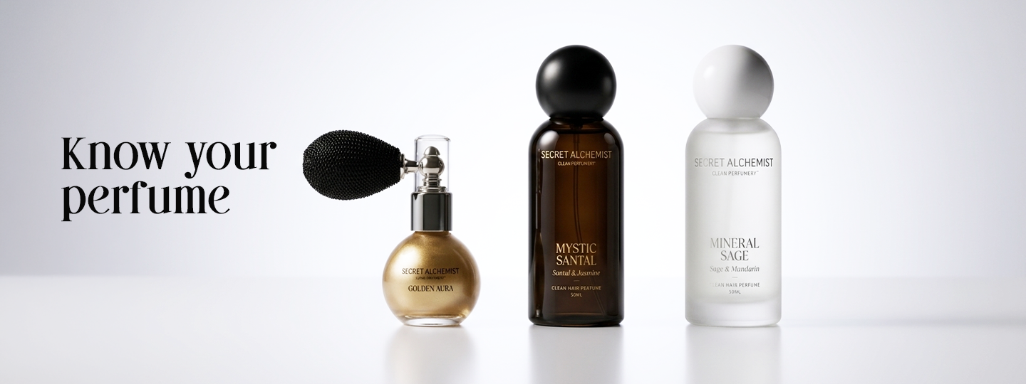 Mineral Sage + Mystic Santal + Golden Aura- Hair perfume - Clean Perfume™