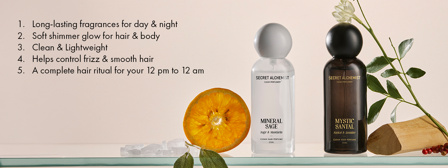 Mineral Sage + Mystic Santal + Golden Aura- Hair perfume - Clean Perfume™