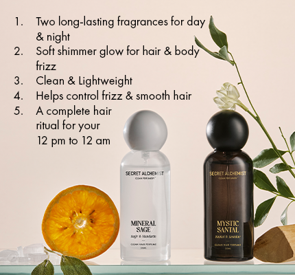 Mineral Sage + Mystic Santal + Golden Aura- Hair perfume - Clean Perfume™
