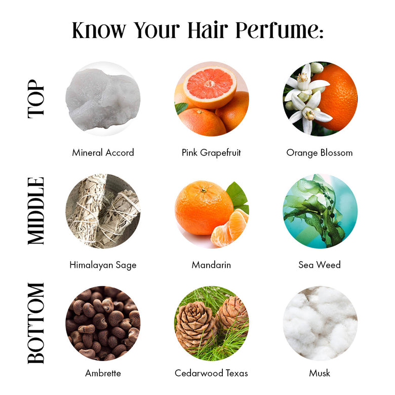 Mineral Sage + Mystic Santal + Golden Aura- Hair perfume - Clean Perfume™