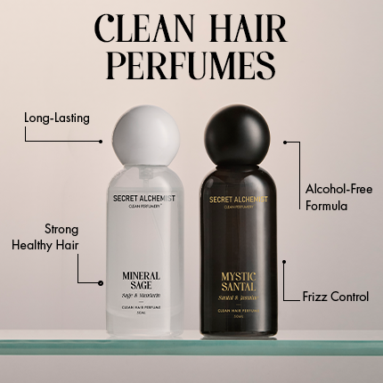 Mineral Sage + Mystic Santal + Golden Aura- Hair perfume - Clean Perfume™